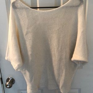 Cream off the shoulder sweater